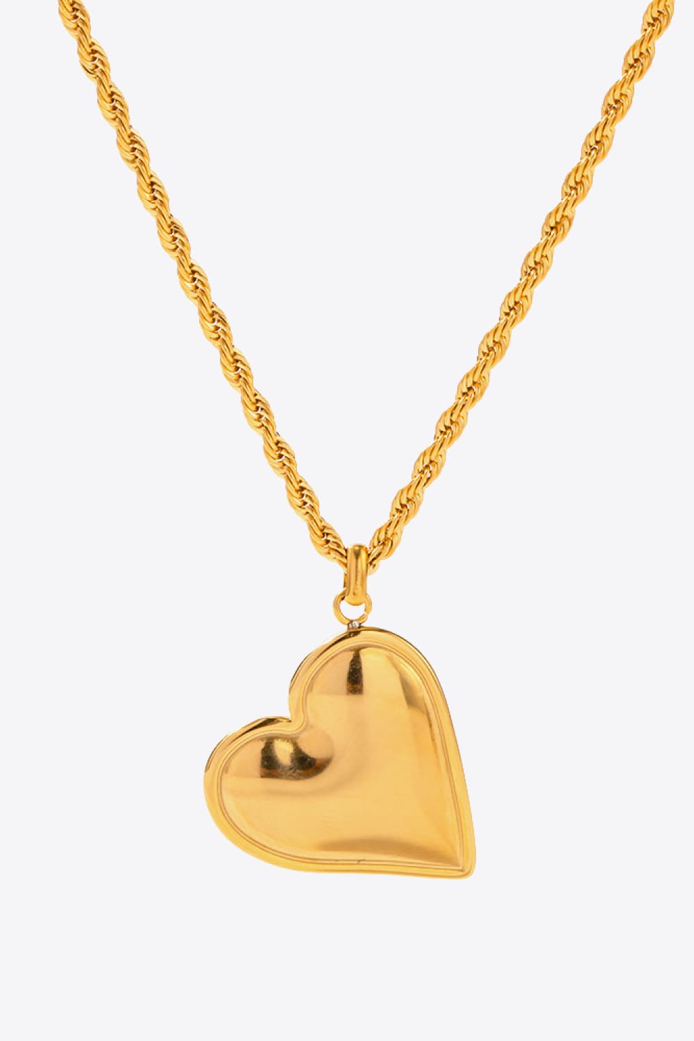 Heart Pendant Copper Necklace  Necklaces- Doll Fits