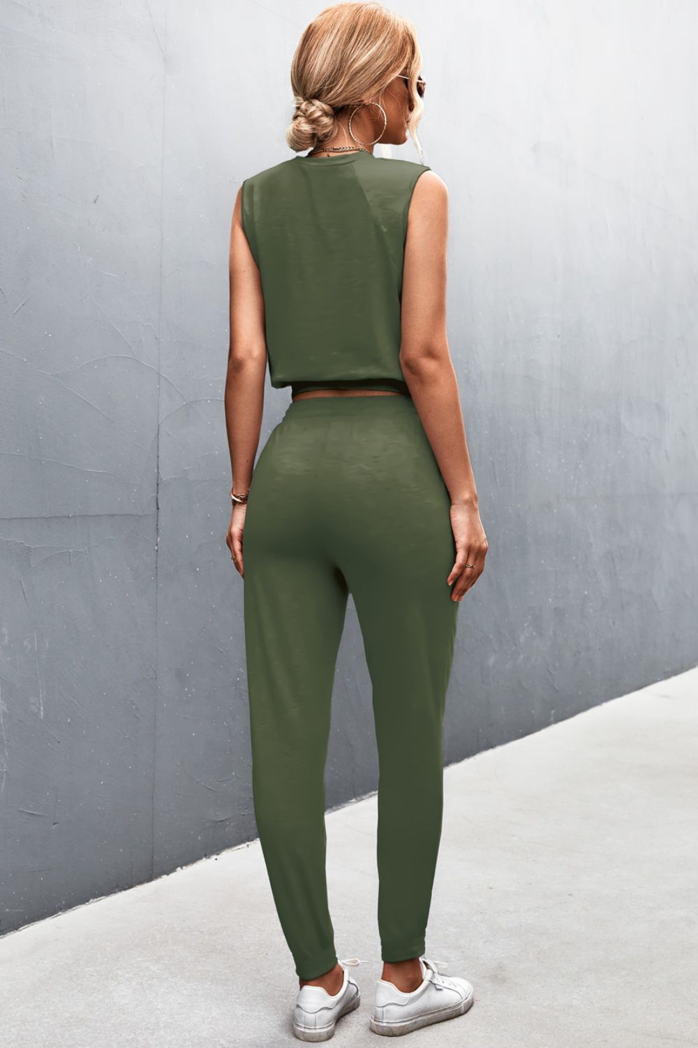 Sleeveless Top and Joggers Set  Outfit Sets- Doll Fits