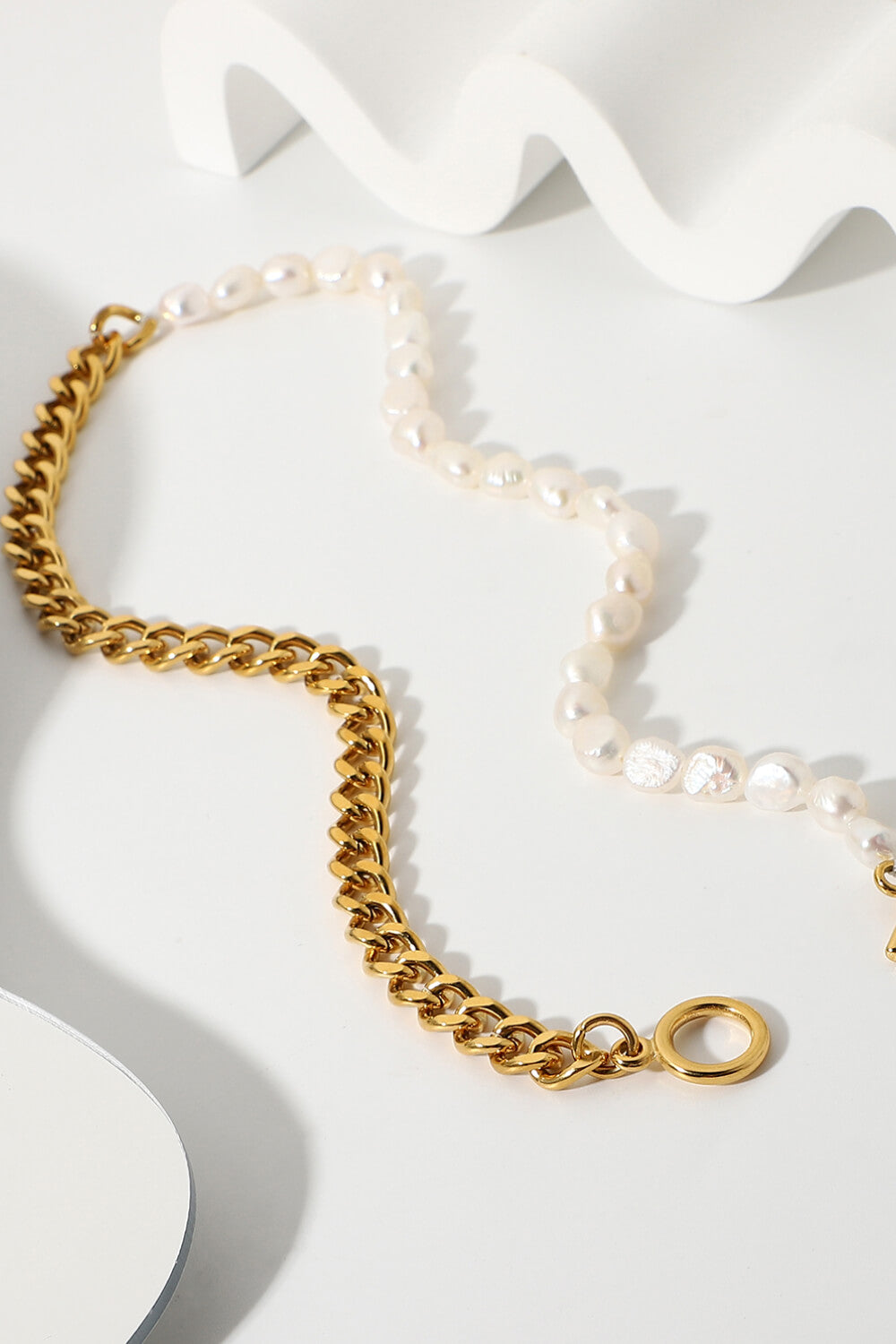 Dream Life Pearl Chunky Chain Necklace  Necklaces- Doll Fits