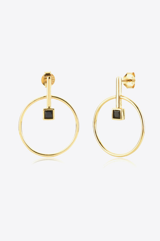 Zircon Decor 925 Sterling Silver Earrings  Earrings- Doll Fits
