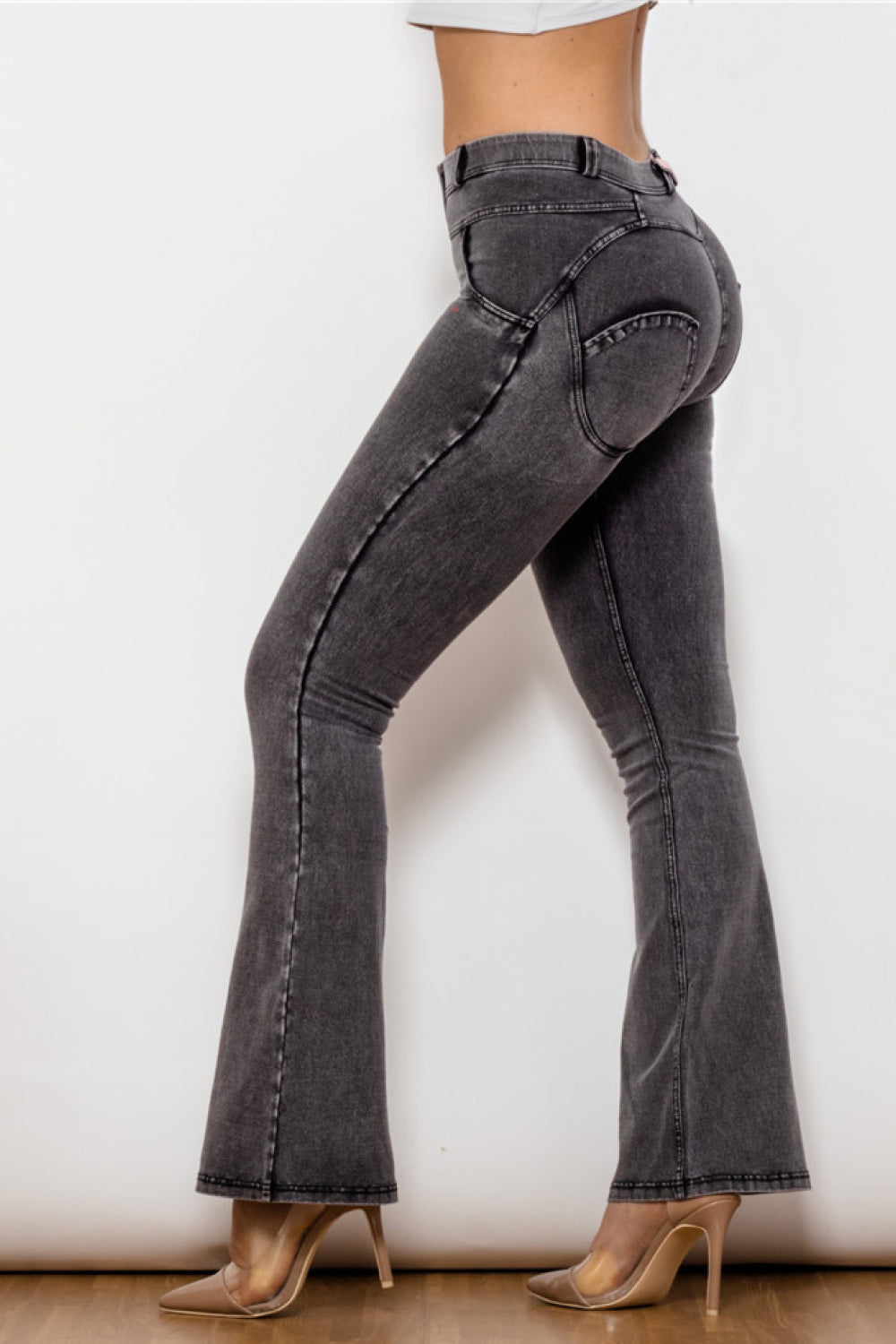 Two-Button Flare Jeans  Pants- Doll Fits