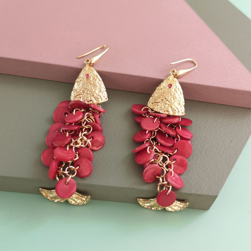Fish Shape Dangle Earrings  Earrings- Doll Fits