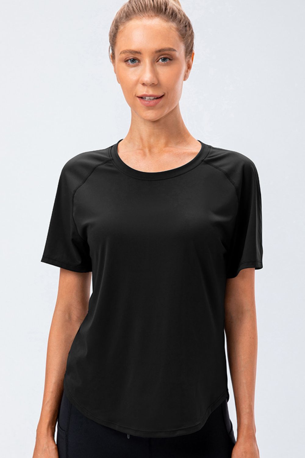 Round Neck Raglan Sleeve Active Tee  - Doll Fits