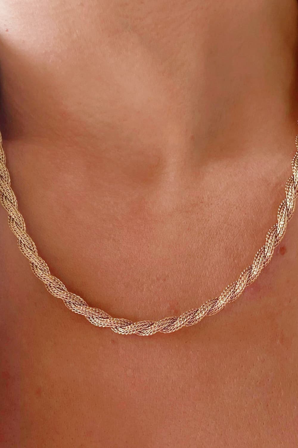 Twisted Stainless Steel Necklace  Necklaces- Doll Fits