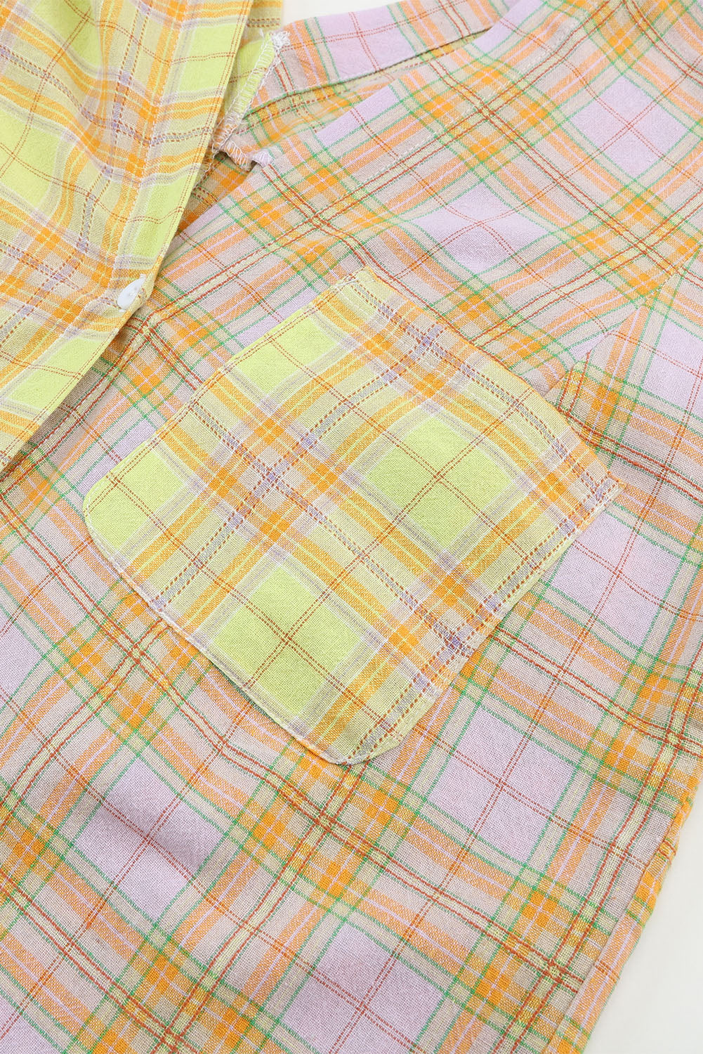 Open Front Buttoned Long Sleeve Shirt with Pocket  Shirts & Tops- Doll Fits