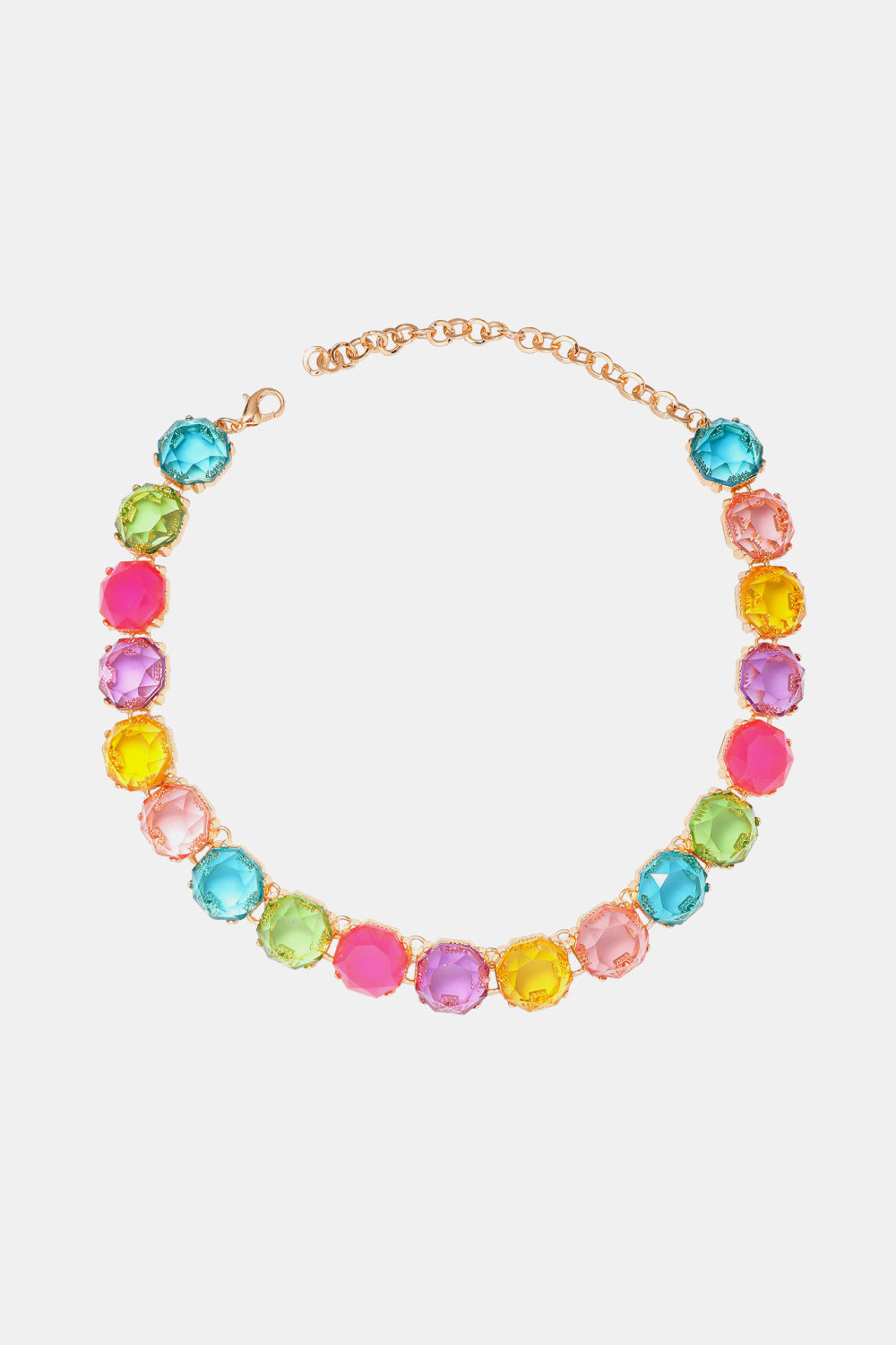 Zinc Alloy Resin Necklace  Necklaces- Doll Fits