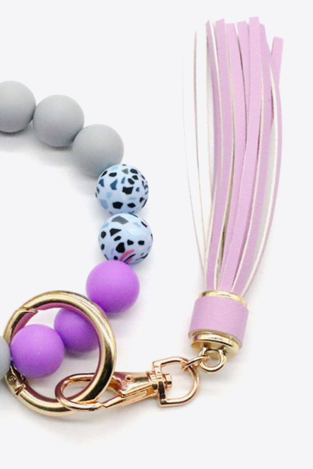 Assorted 2-Pack Multicolored Beaded Tassel Keychain  Keychains- Doll Fits