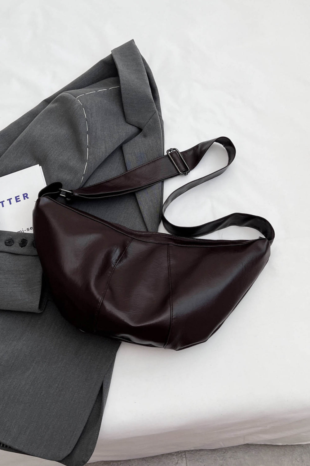 PU Leather Sling Bag  Handbags- Doll Fits
