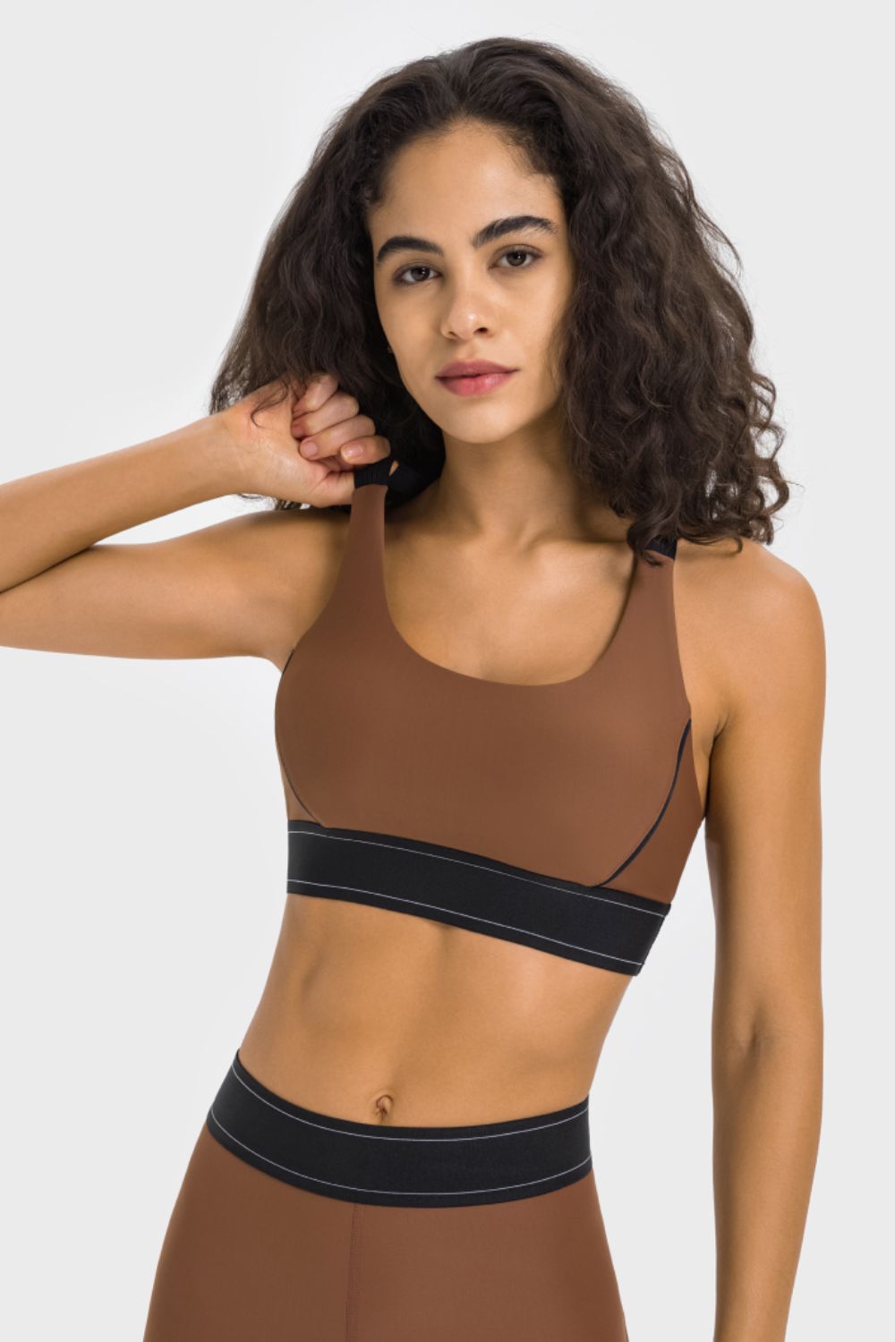 Contrast Sports Bra  Activewear- Doll Fits