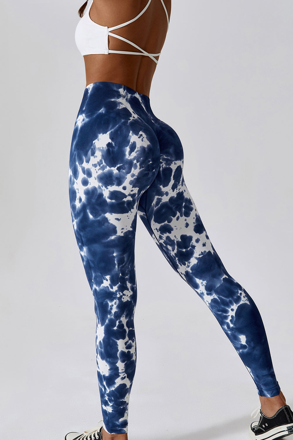 High Waist Tie-Dye Long Sports Pants  - Doll Fits