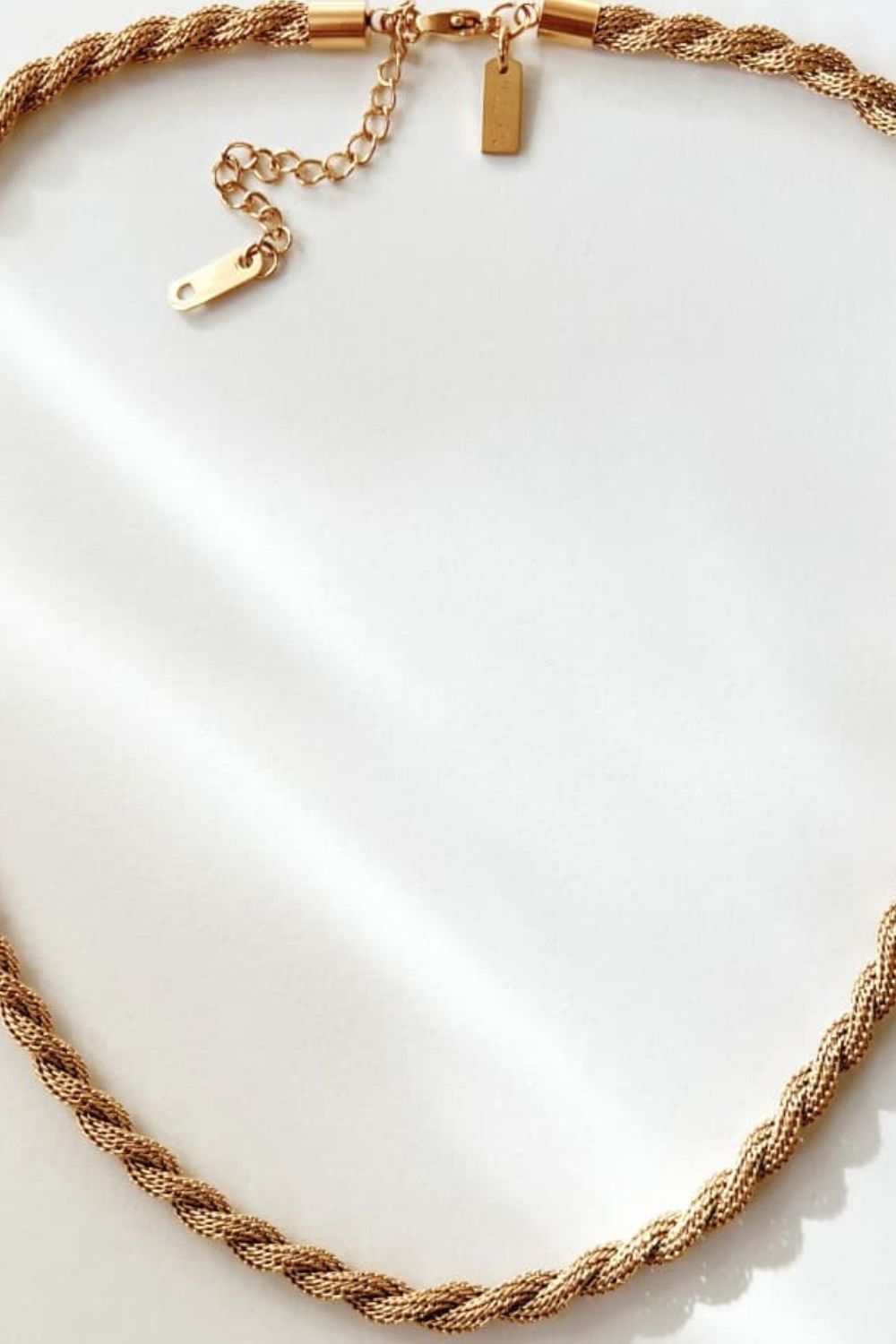 Twisted Stainless Steel Necklace  Necklaces- Doll Fits