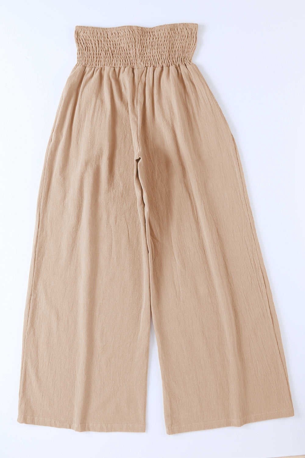 Smocked High Waist Wide Leg Pants  Pants- Doll Fits