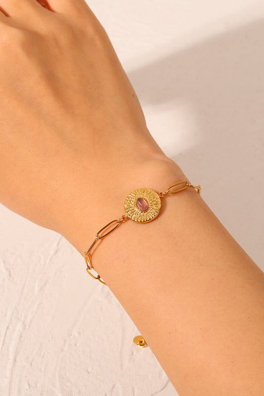 18K Gold Plated Paperclip Chain Bracelet  Bracelets- Doll Fits