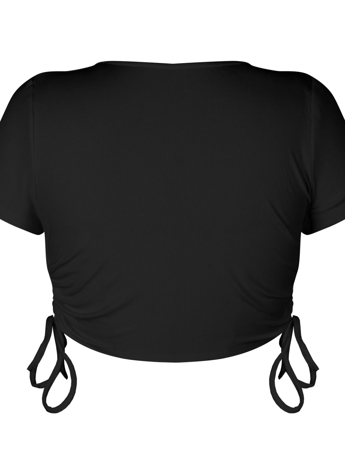 Round Neck Short Sleeve Drawstring Tee  Shirts & Tops- Doll Fits