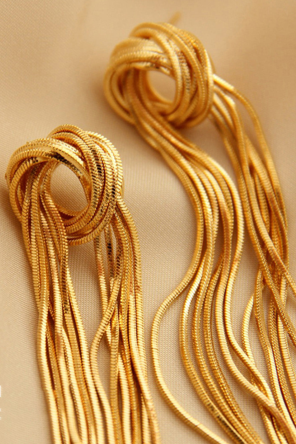 18K Gold Plated Fringe Earrings  Earrings- Doll Fits