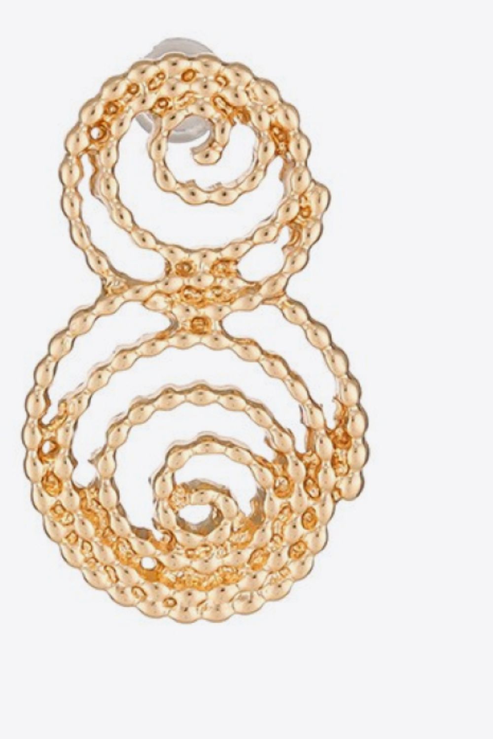 18K Gold-Plated Alloy Spiral Earrings  Earrings- Doll Fits