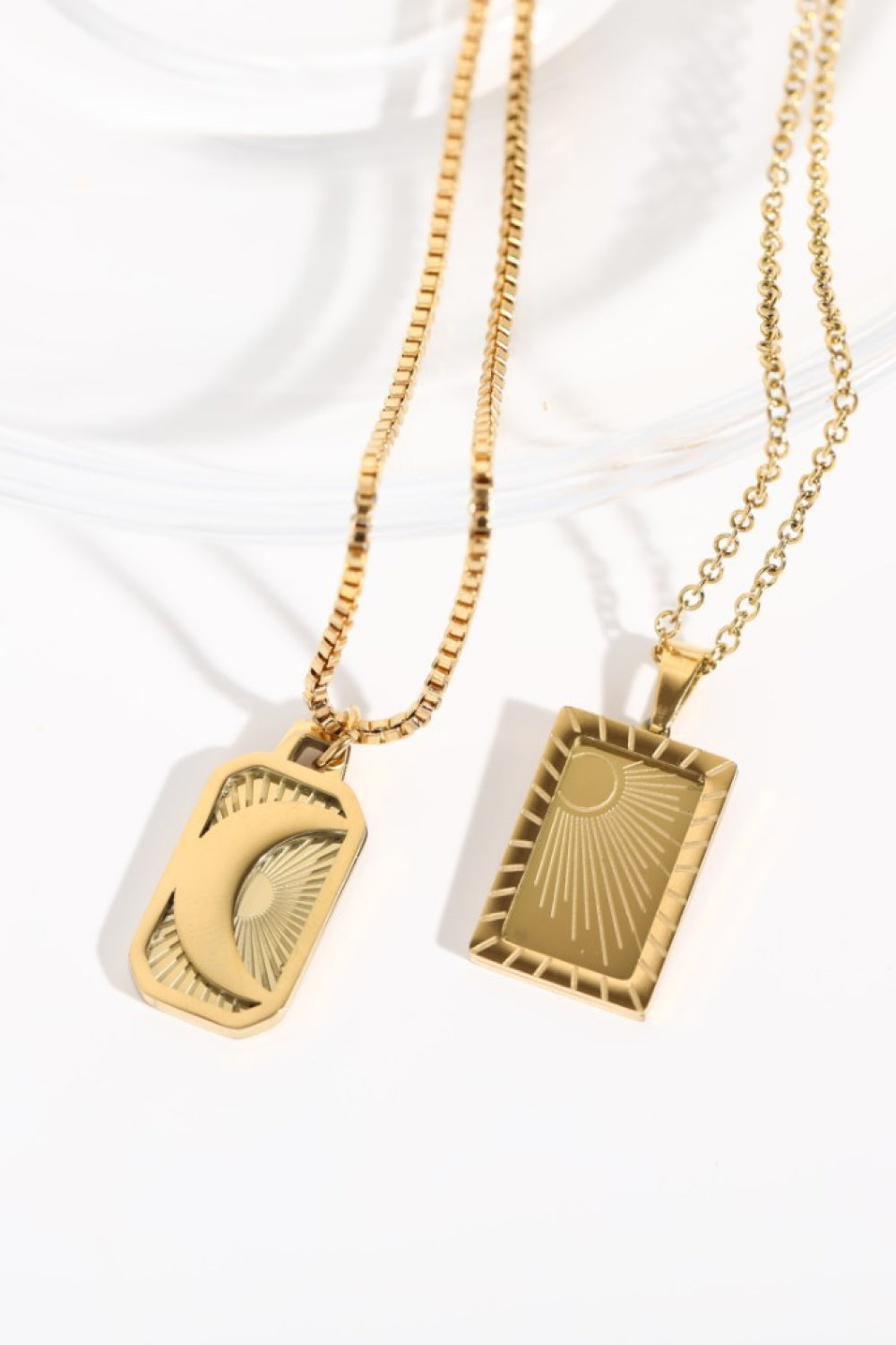 Stainless Steel 18K Gold-Plated Necklace  Necklaces- Doll Fits