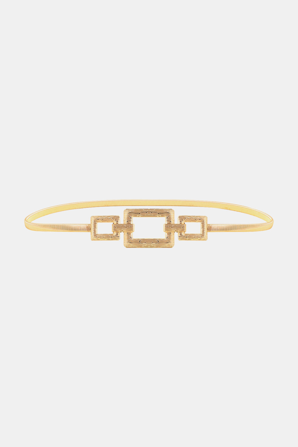 Square Shape Zinc Alloy Buckle Iron Belt  - Doll Fits