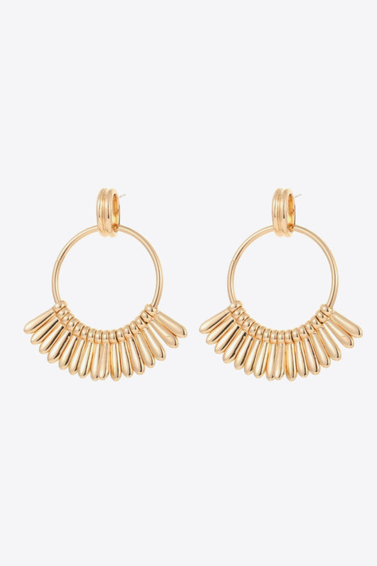 18K Gold-Plated Zinc alloy Drop Earrings  Earrings- Doll Fits