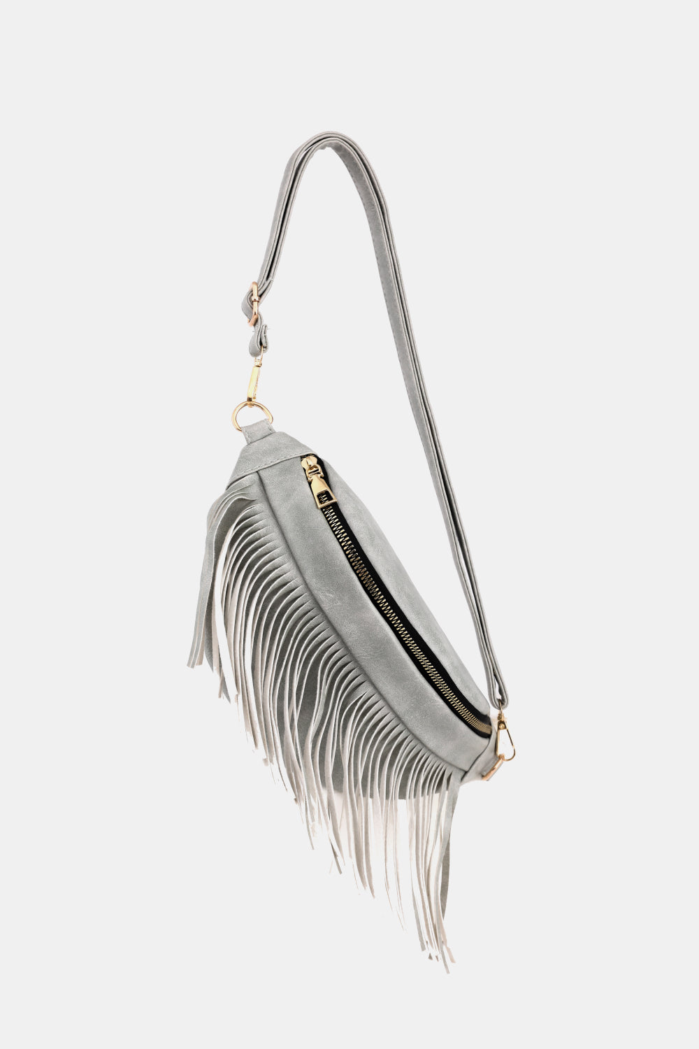 Fringed PU Leather Sling Bag  - Doll Fits