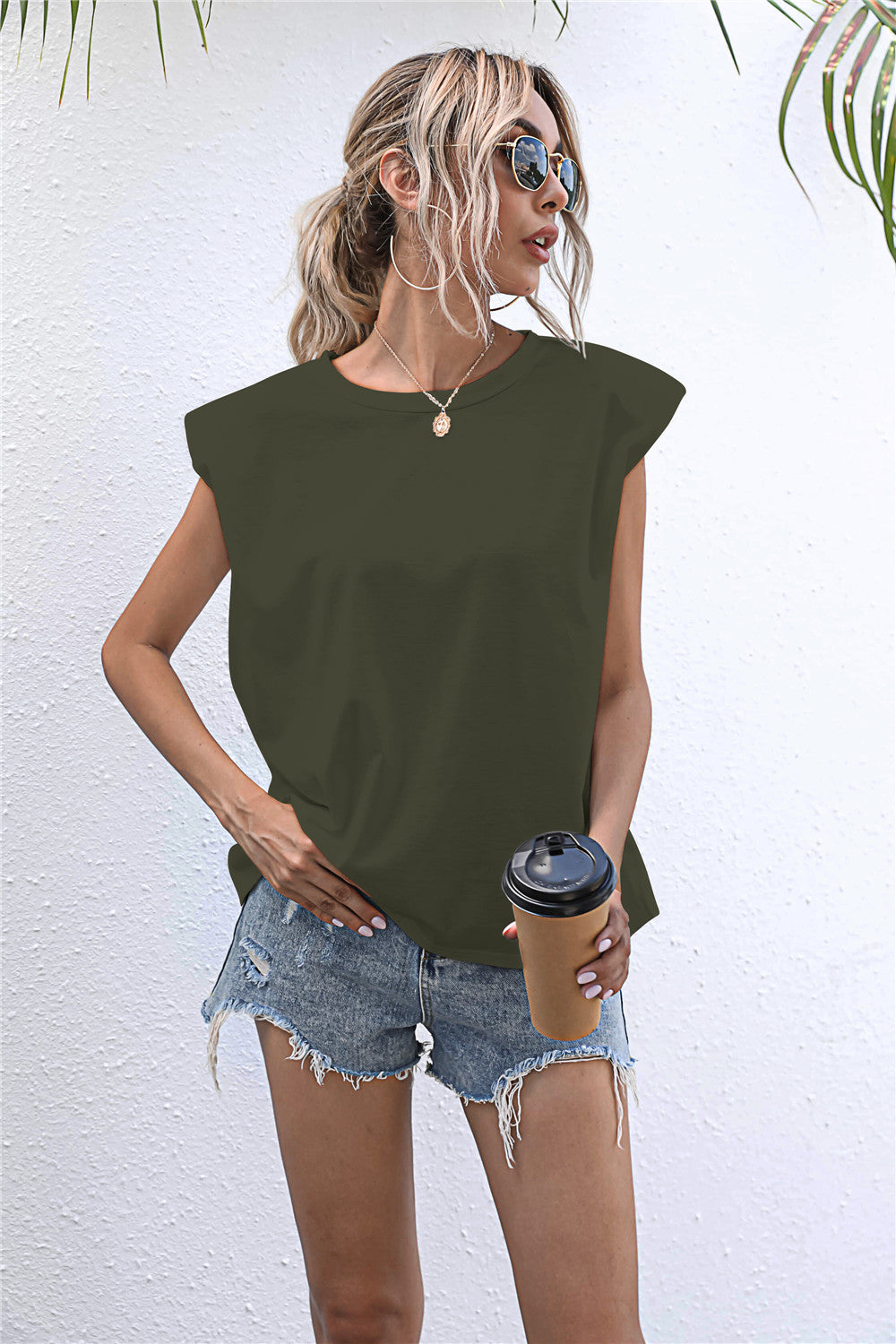 Round Neck Cap Sleeve Tee  - Doll Fits