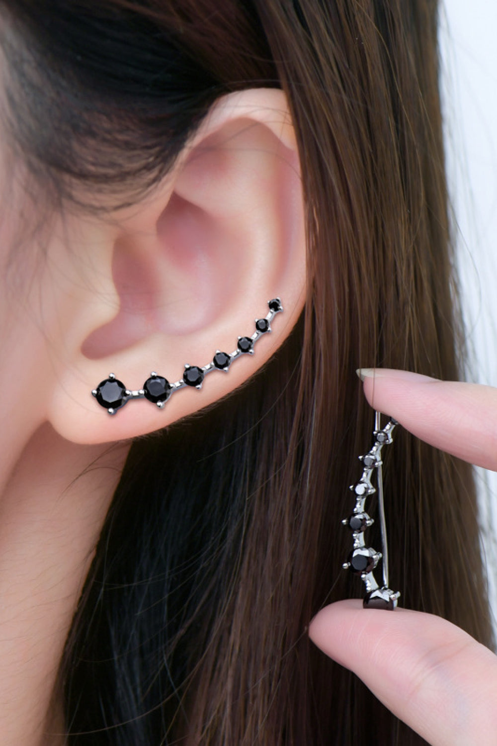 1.9 Carat Moissanite 925 Sterling Silver Earrings  Earrings- Doll Fits