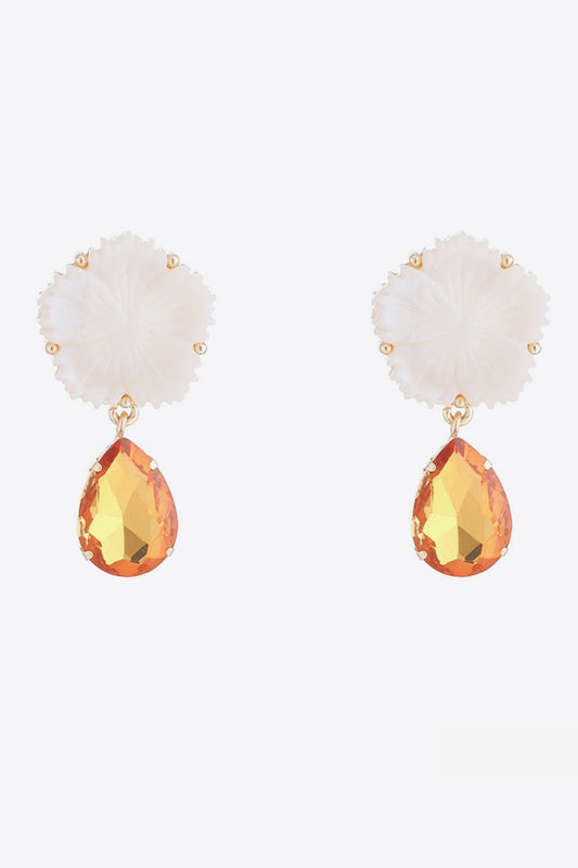 Contrast Teardrop Drop Earrings  Earrings- Doll Fits