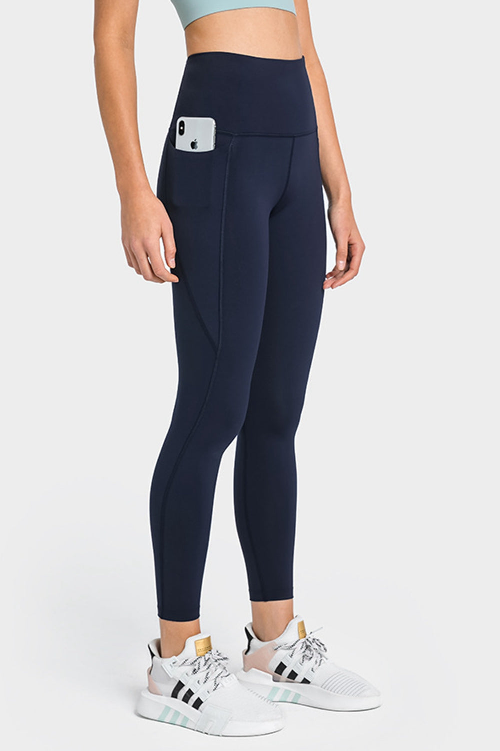 High Waist Ankle-Length Yoga Leggings with Pockets  Activewear- Doll Fits