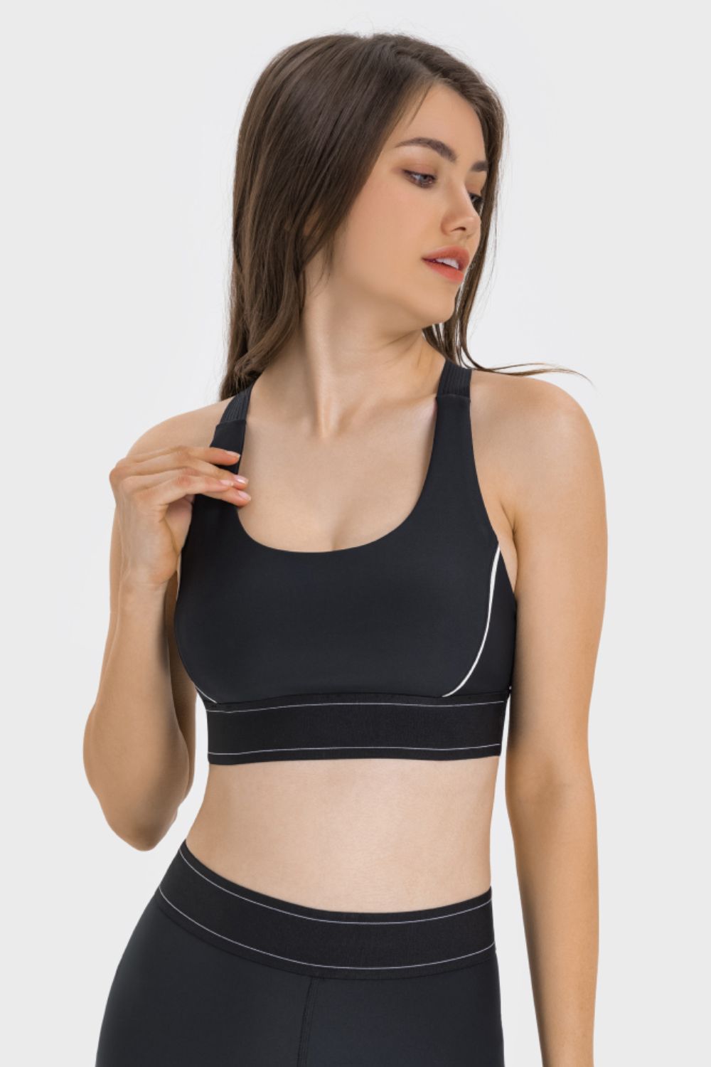 Contrast Sports Bra  Activewear- Doll Fits