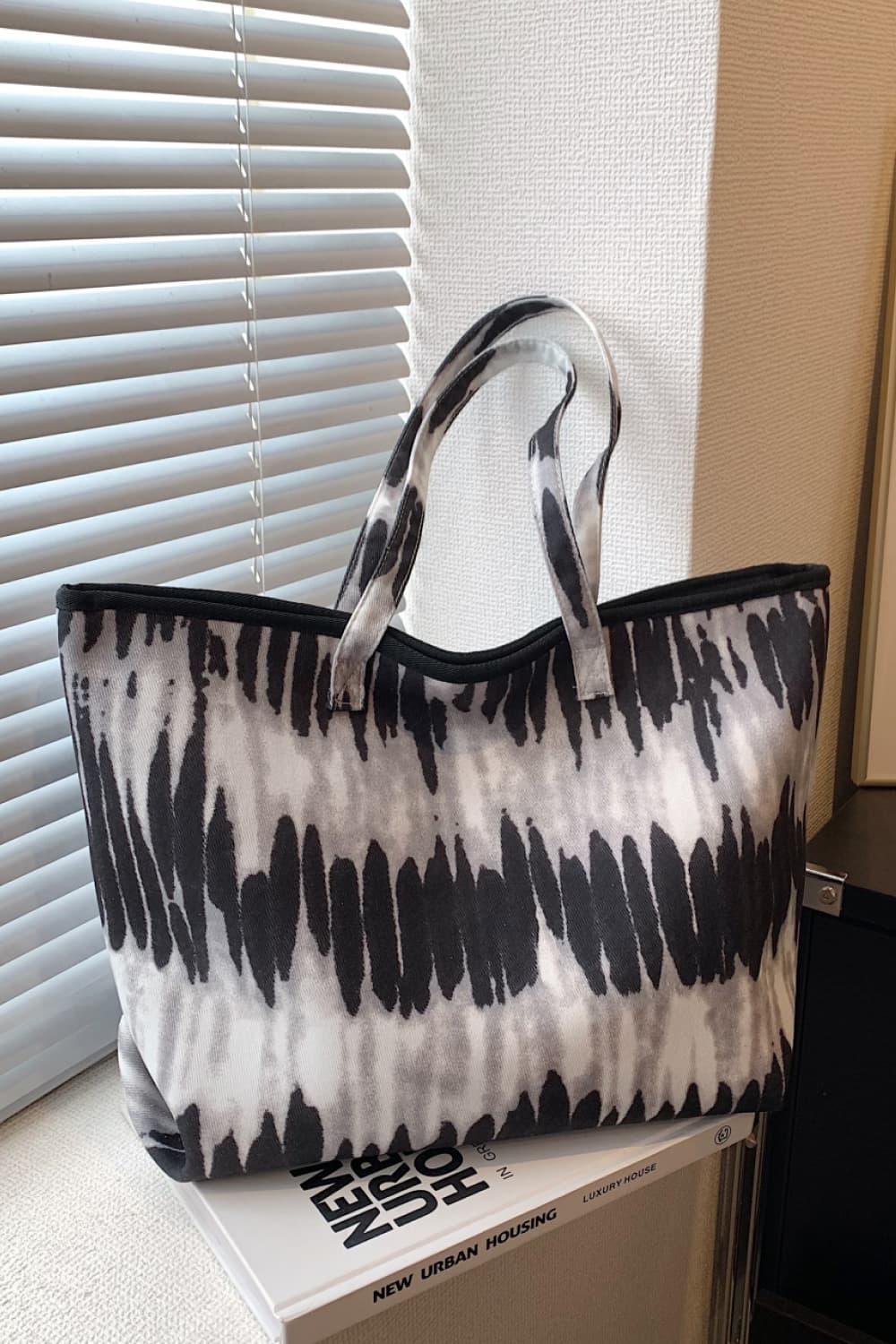 Printed PU Leather Tote Bag  - Doll Fits