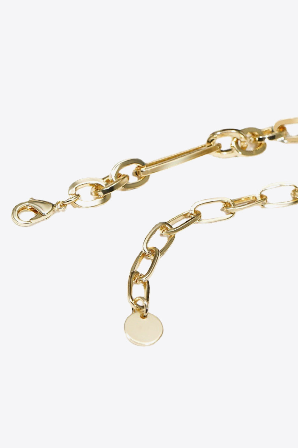 18K Gold Plated Glass Stone Necklace  Necklaces- Doll Fits
