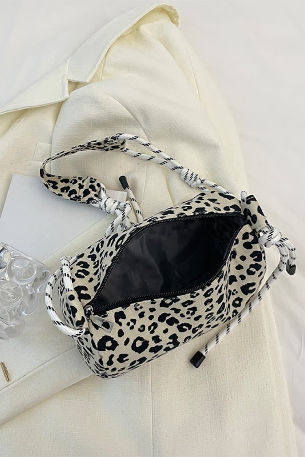 Animal Print Nylon Handbag  Handbags- Doll Fits