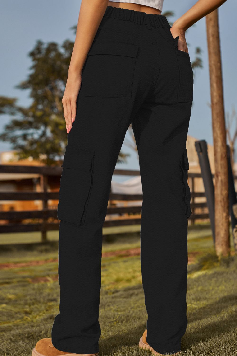 Loose Fit Long Jeans with Pockets  - Doll Fits