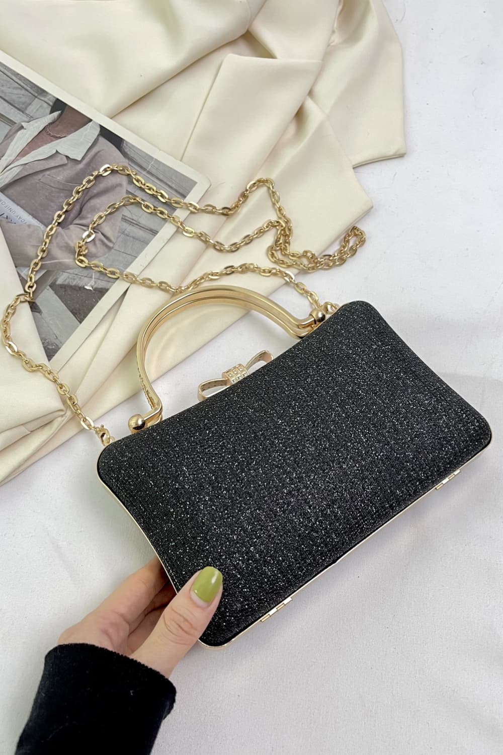 Acrylic Convertible Handbag  Handbags- Doll Fits