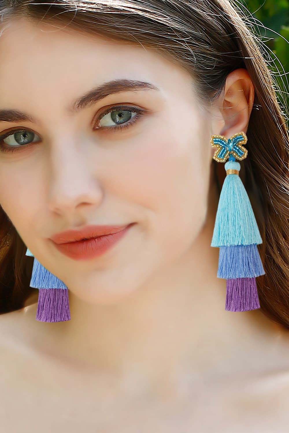 Triple-Layer Tassel Dangle Earrings  Earrings- Doll Fits