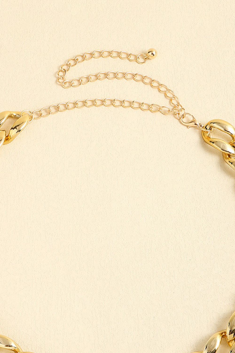 1" Width Acrylic Curb Chain Belt  - Doll Fits