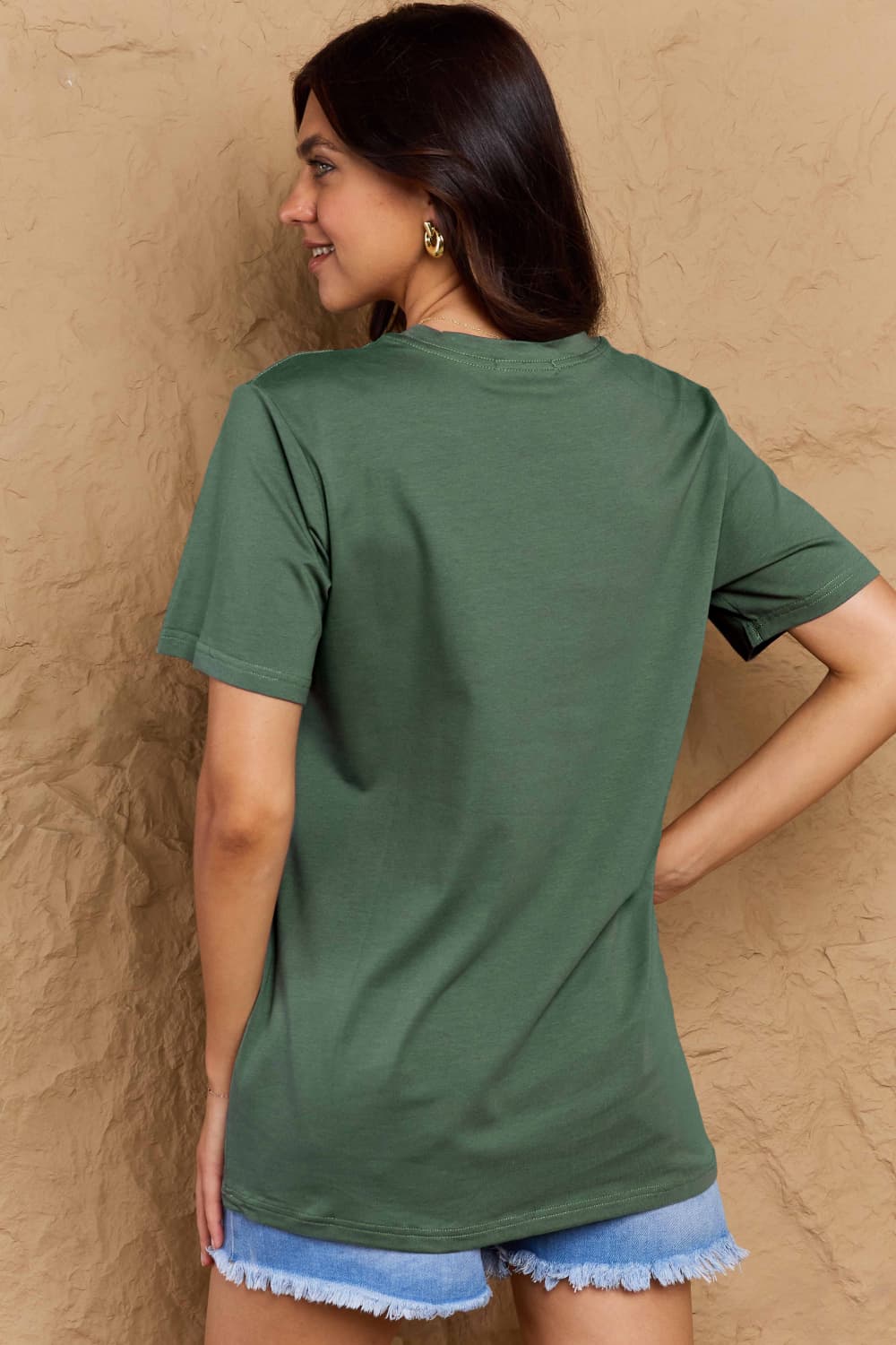 Simply Love Full Size AUNTICORN LIKE A NORMAL AUNT BUT MORE AWESOME Graphic Cotton Tee  - Doll Fits