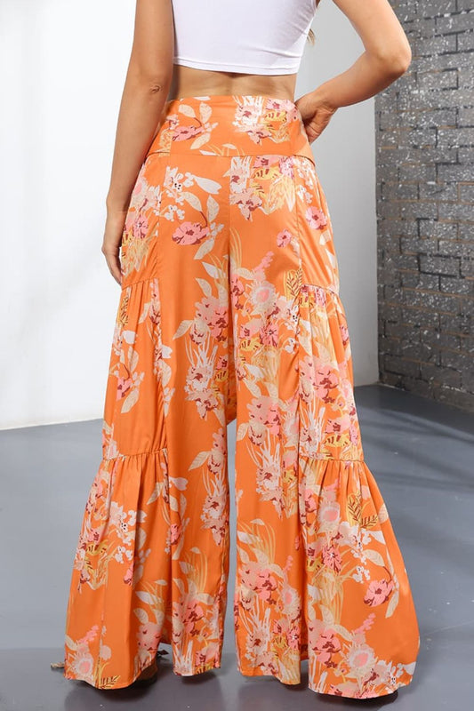 Printed High-Rise Tied Culottes  - Doll Fits