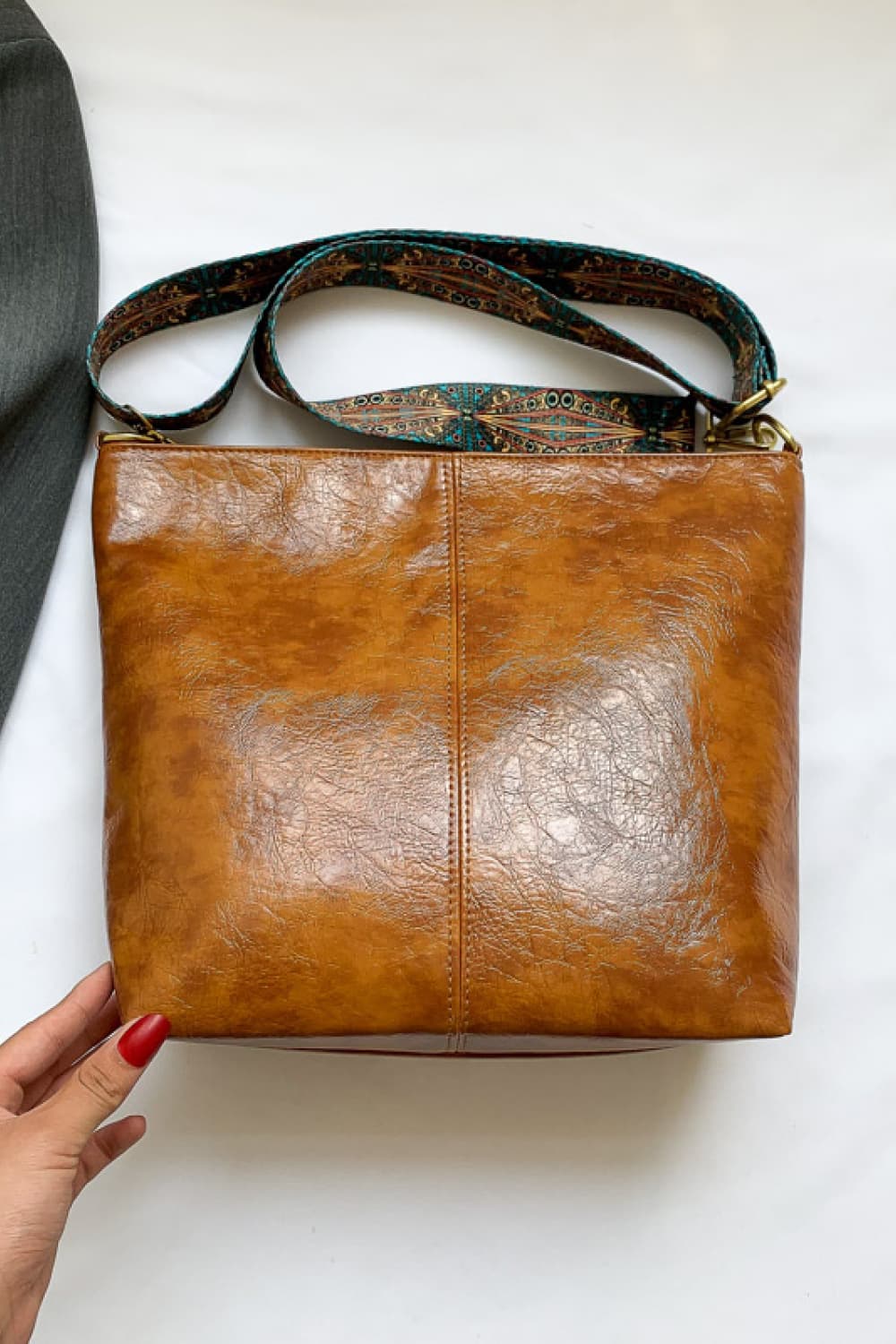 PU Leather Shoulder Bag  - Doll Fits