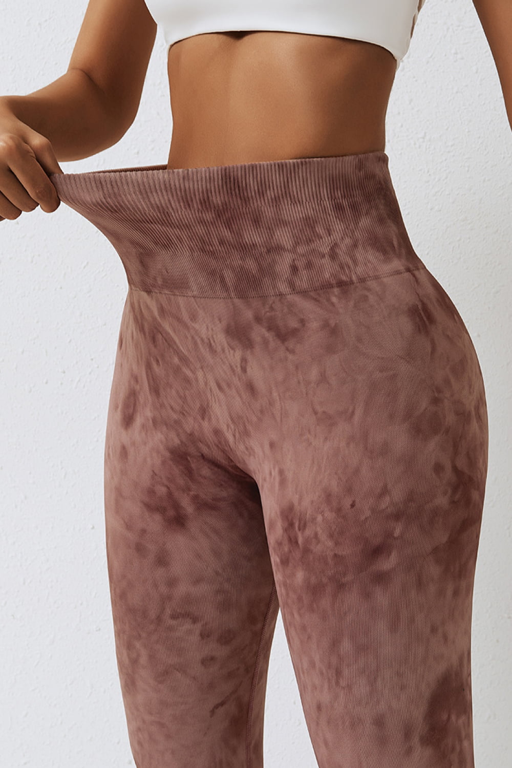 High Waist Tie-Dye Long Sports Pants  - Doll Fits