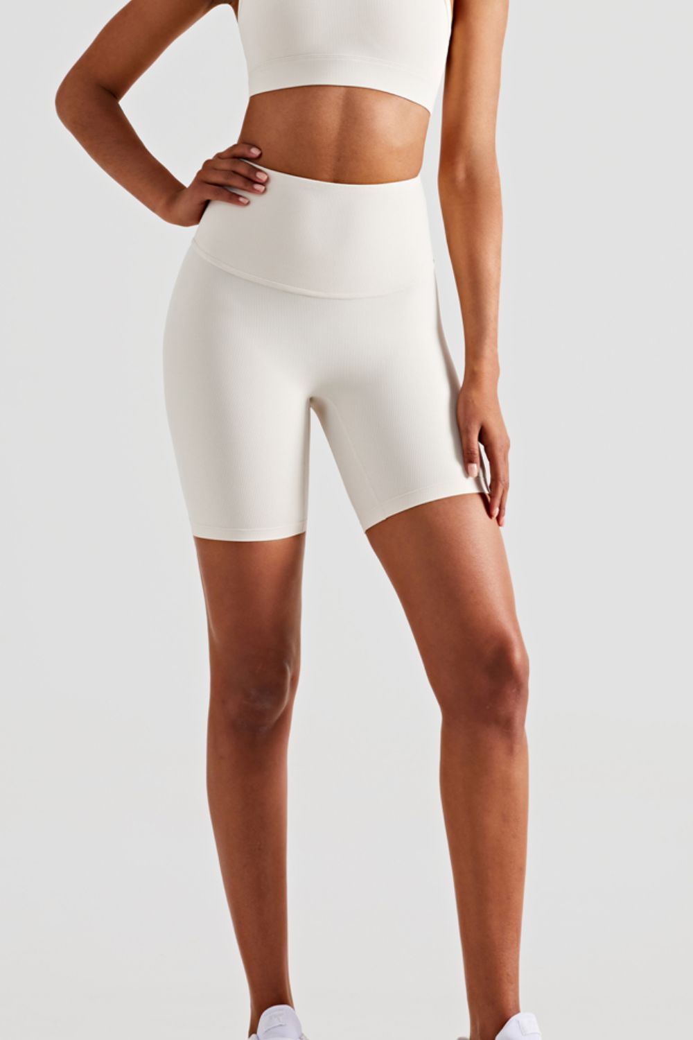Wide Waistband Sports Shorts  Activewear- Doll Fits