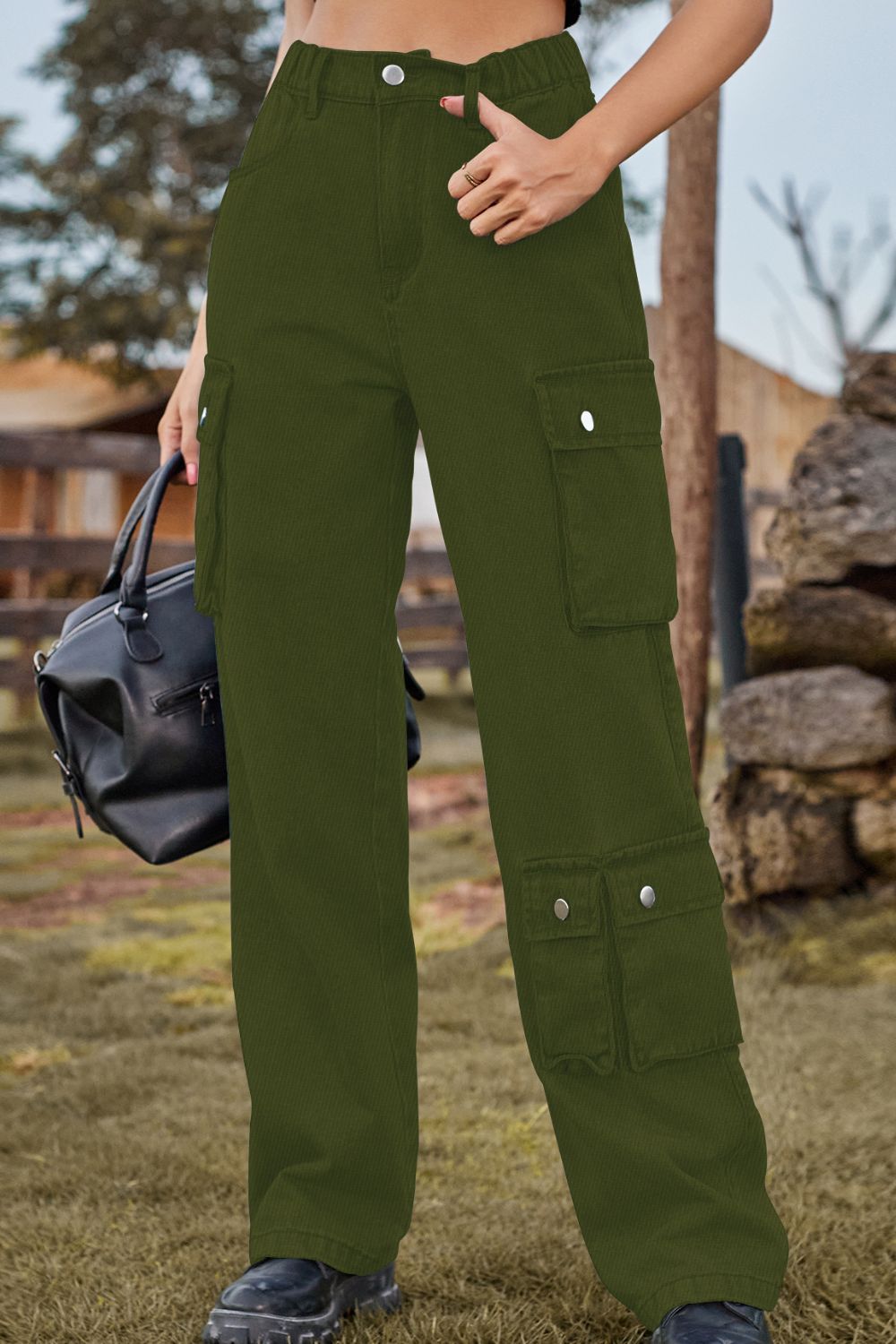Loose Fit Long Jeans with Pockets  - Doll Fits