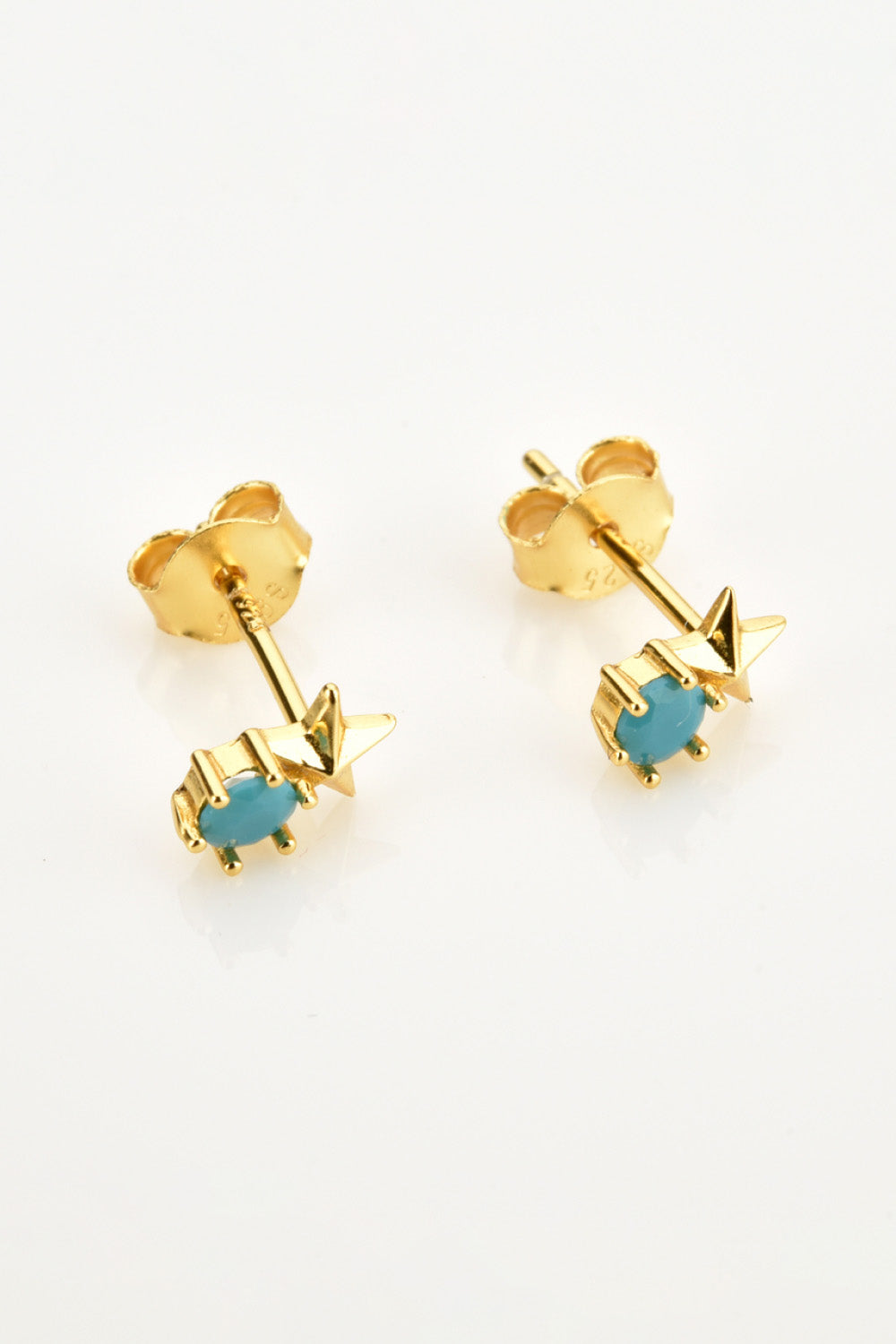 Zircon Star Stud Earrings  Earrings- Doll Fits