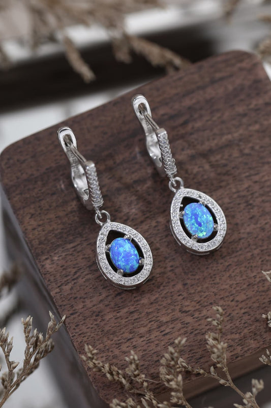 Opal Pear Shaped Drop Earrings  Earrings- Doll Fits