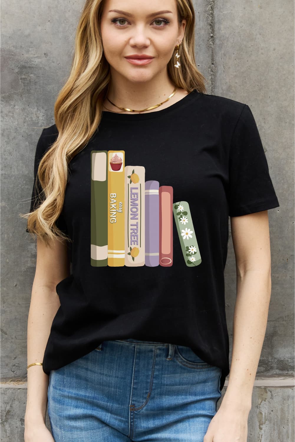 Simply Love Full Size EASY BAKING Graphic Cotton Tee  Shirts & Tops- Doll Fits