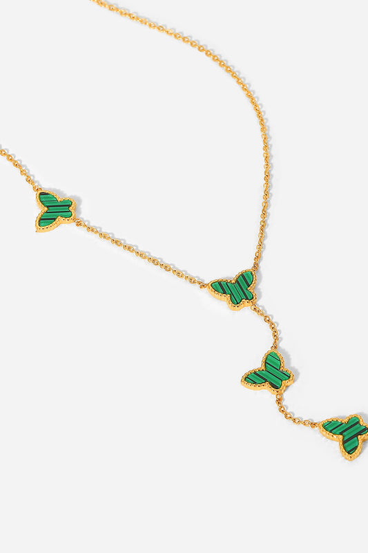 Gotta Fly Butterfly Drop Necklace  Necklaces- Doll Fits