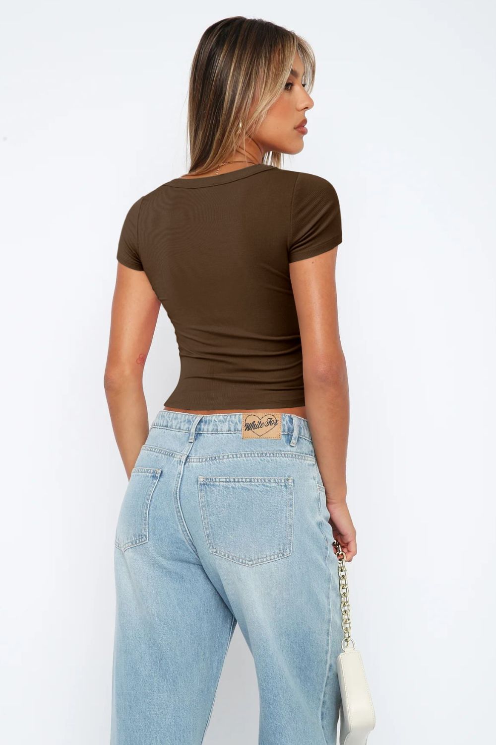 Square Neck Short Sleeve Tee  - Doll Fits