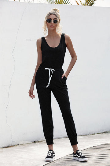 Knot Sleeveless Waist Jumpsuit  Jumpsuits & Rompers- Doll Fits