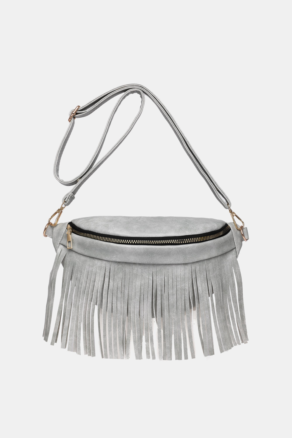 Fringed PU Leather Sling Bag  - Doll Fits