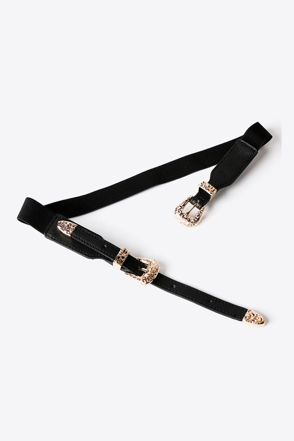 Double Buckle PU Leather Belt  Belts- Doll Fits
